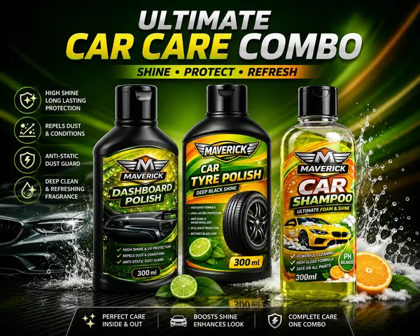 Maverick_Silicone_Dashboard_Polish_And_Tyre_Guard,Foam_&_Shine_Shampoo_300Ml_Car_Interior_Care