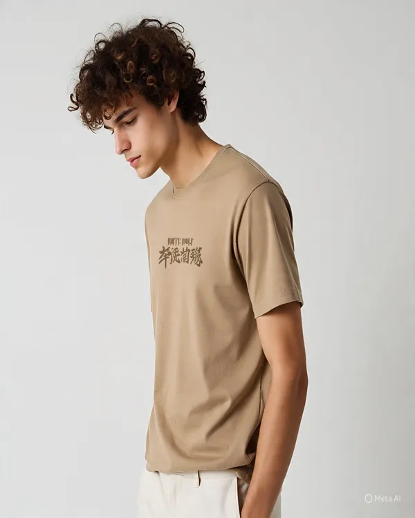 Men's_Beige_Minimal_Graphic_Printed_T-Shirt_Premium_Casual_Cotton_Tee