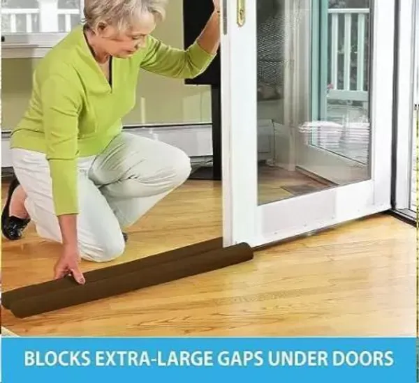 KRISAA_Duster_Door_Dust_Protector,_Door_Bottom_Sealing_Strip_Guard_Door_Mounted_Door_Stopper_(Brown)