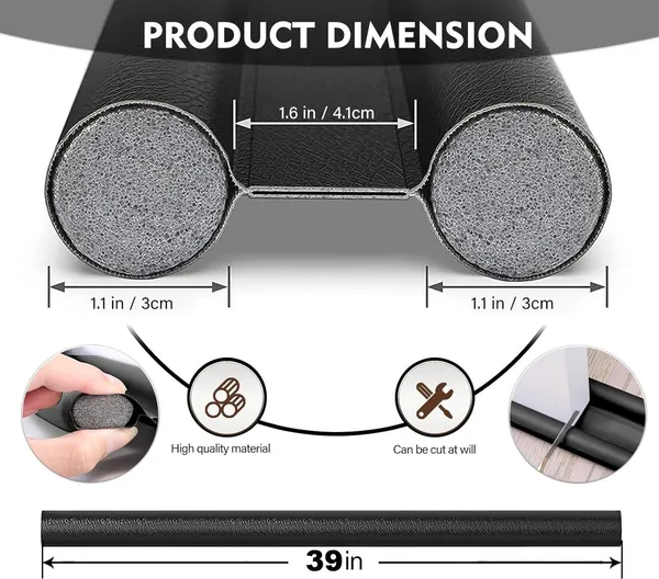 KRISAA_Door_Bottom_Sealing_Guard_Strip_(Black_,39_Inch)_Door_Seal_|_Sound-Proof_Reduce_Noise_Energy_Saving_Weather_Stripping_Door_Mounted_Door_Stopper_(Black)
