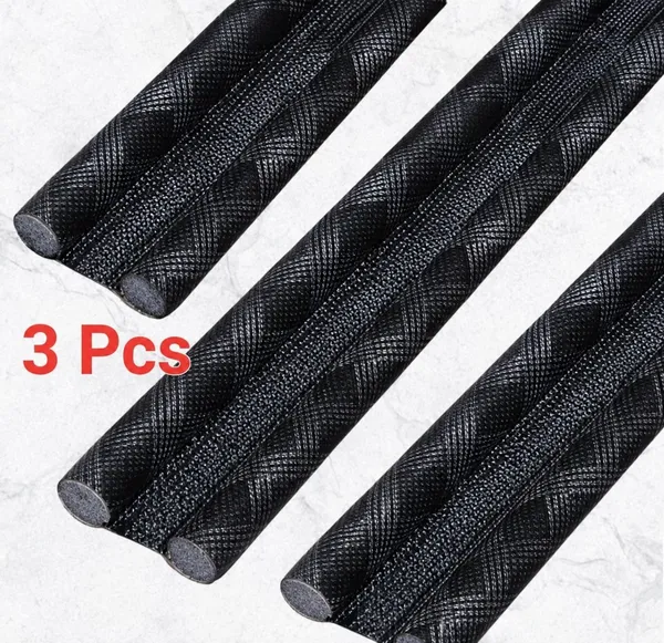 KRISAA_3_Pcs_Door_Draft_Adjustable_Bottom_Sealing_Strip_Guard_for_Home-39_Inch_Printed_Black_Door_Mounted_Door_Stopper_(Black)