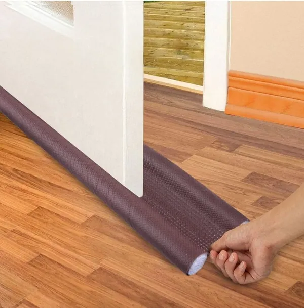 KRISAA_Door_Guard_PVC_Door_Guard_Gap_Filler_for_Door_Bottom_Seal_Strip_Floor_Mounted_Door_Stopper_(Brown)