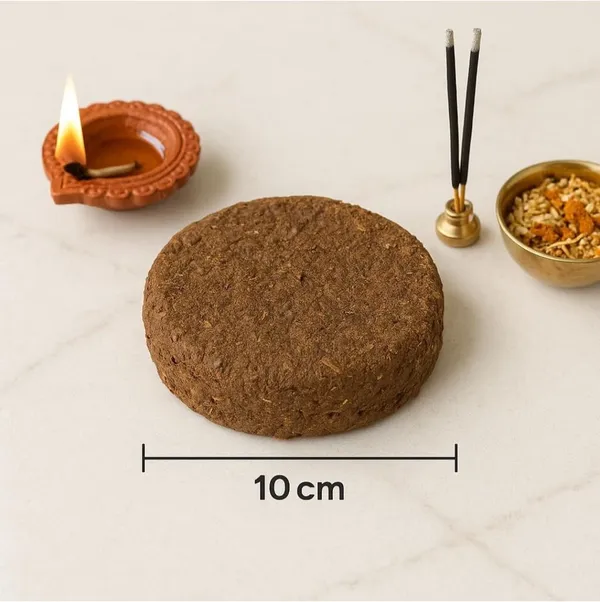 KRISAA_Natural_Cow_Dung_Cakes(100%_Desi)_–_Traditional,_Eco-Friendly_&_Chemical-Free_(30_Units)