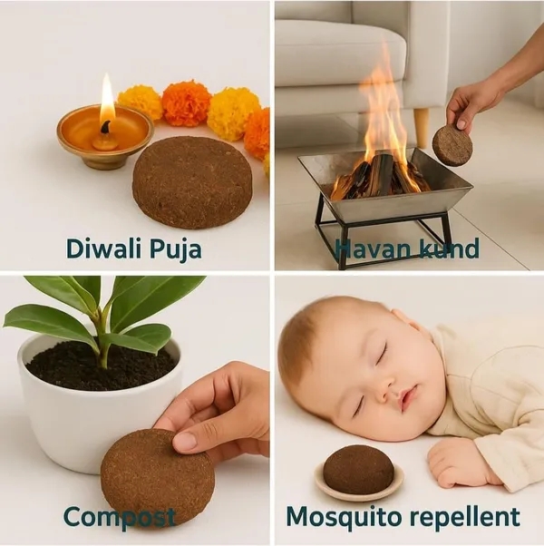 KRISAA_Natural_Cow_Dung_Cakes(100%_Desi)_–_Traditional,_Eco-Friendly_&_Chemical-Free_(30_Units)