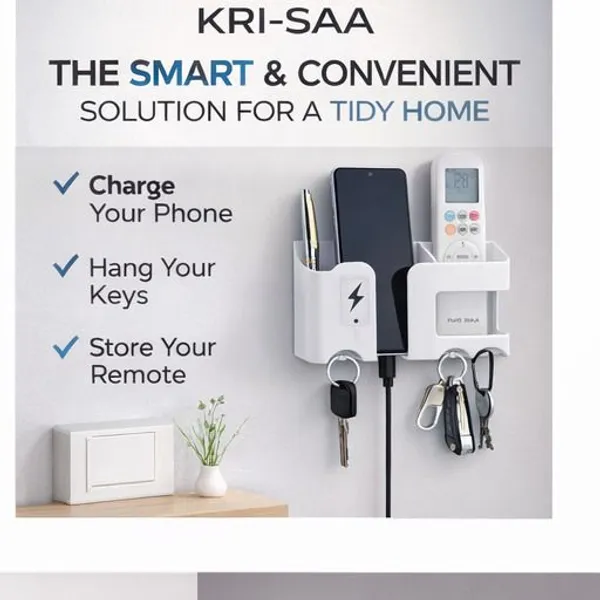 KRISAA_Plastic_Key_Holder_(3_Hooks,_White)
