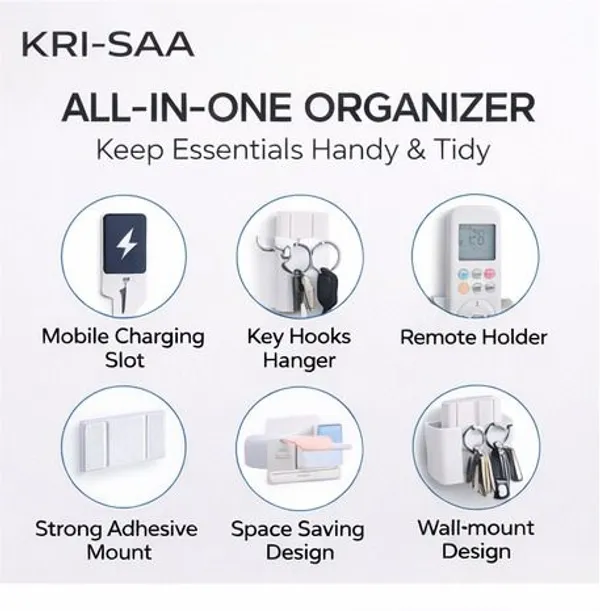 KRISAA_Plastic_Key_Holder_(3_Hooks,_White)