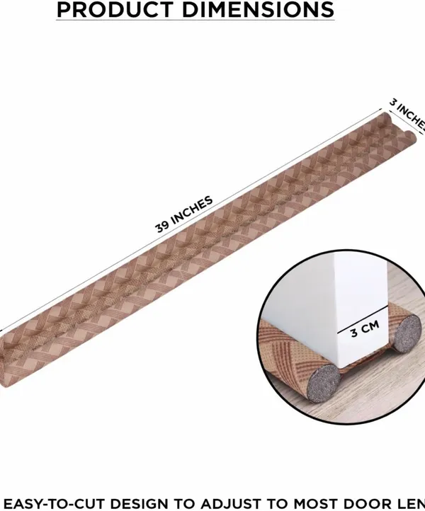 KRISAA_Door_Guard_Door_bottom_sealing_strip_For_reduce_Noise_,Insects_and_dust_(_Printed_Brown)_Door_Mounted_Door_Stopper_(Beige,_Brown)