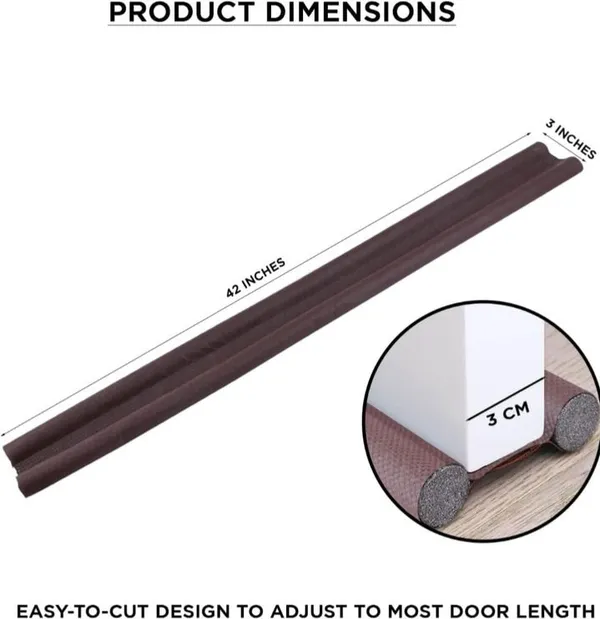 KRISAA_Door_Guard_PVC_Door_Guard_Gap_Filler_for_Door_Bottom_Seal_Strip_Floor_Mounted_Door_Stopper_(Brown)