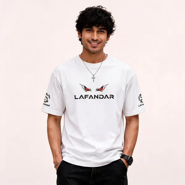 White_Cotton_Oversized_Dragon_Graphic_T-Shirt_For_Men