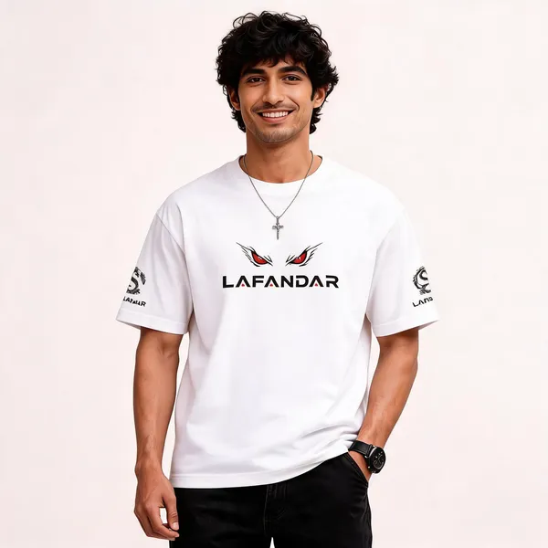 White_Cotton_Oversized_Dragon_Graphic_T-Shirt_For_Men