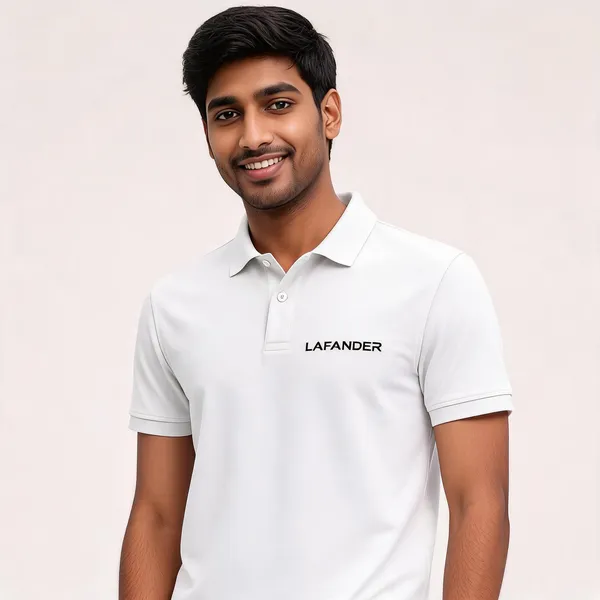 White_Cotton_Regular_Fit_Polo_T-Shirt_For_Men
