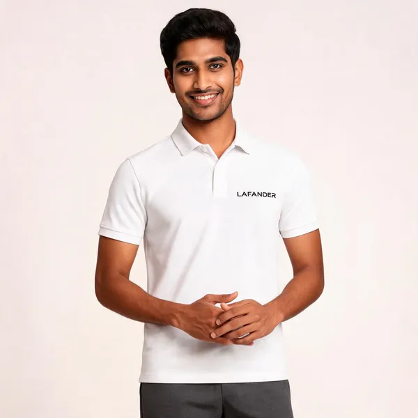 White_Cotton_Regular_Fit_Polo_T-Shirt_For_Men