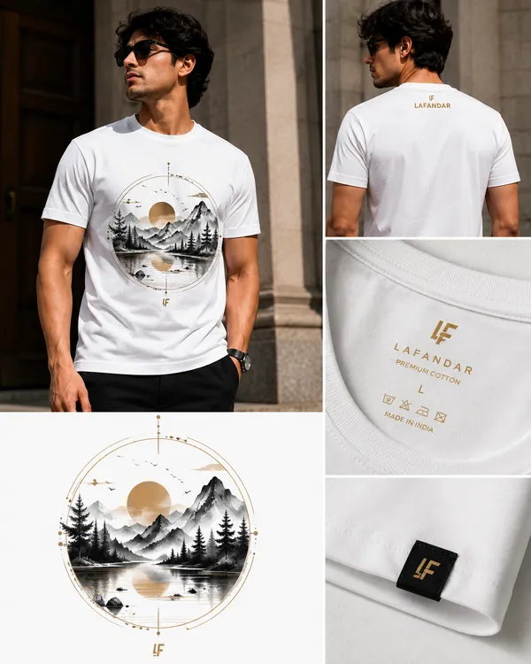 LAFANDAR_Mountain_Reflection_Premium_Tee