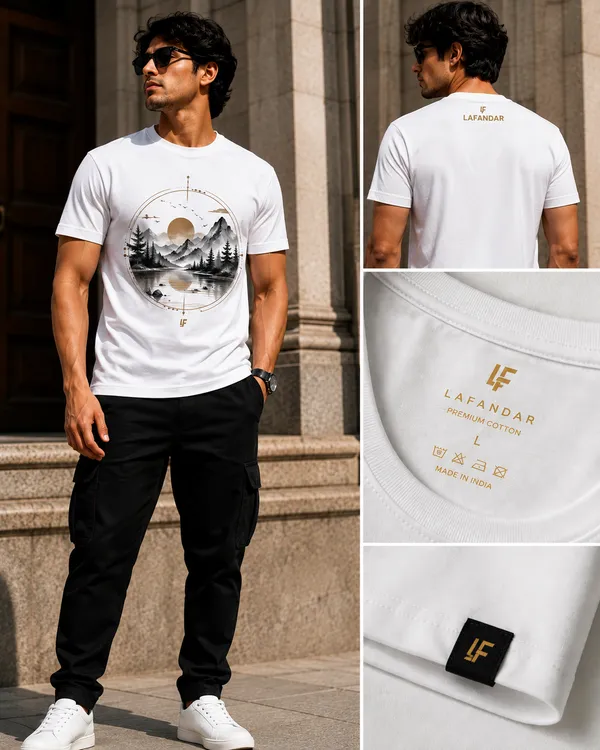 LAFANDAR_Mountain_Reflection_Premium_Tee