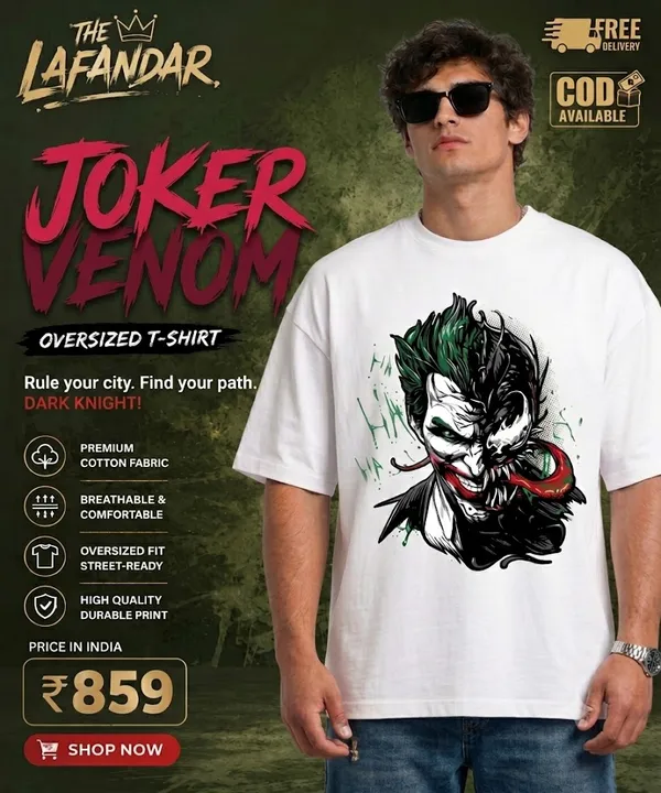 THE_LAFANDAR_Joker_Venom_Graphic_Oversized_T-Shirt