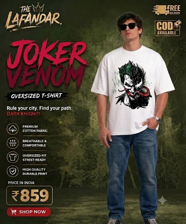THE_LAFANDAR_Joker_Venom_Graphic_Oversized_T-Shirt