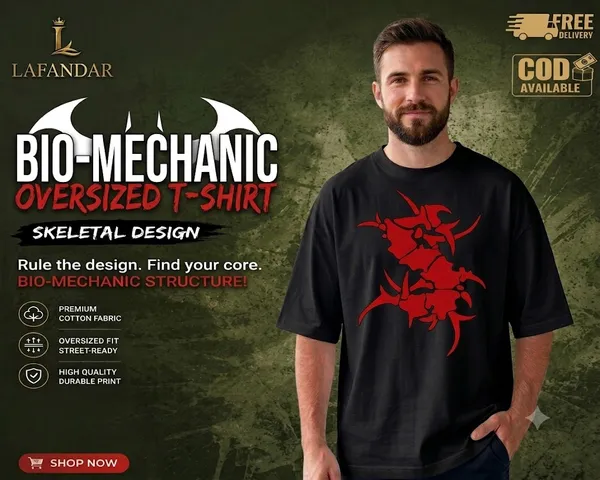 The_Lafandar_Bio-Mechanic_Skeletal_Graphic_Oversized_T-Shirt