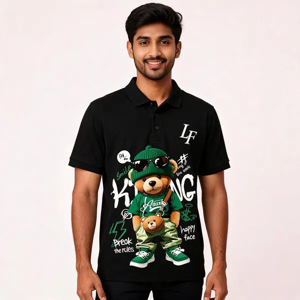 Black_Cotton_Regular_Fit_Bear_Graphic_Polo_T-Shirt_For_Men