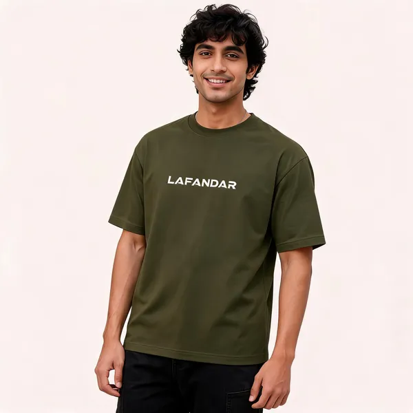 Olive_Green_Cotton_Oversized_Printed_T-Shirt_For_Men