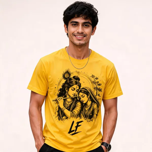 Yellow_Cotton_Regular_Fit_Spiritual_Print_T-Shirt_For_Men