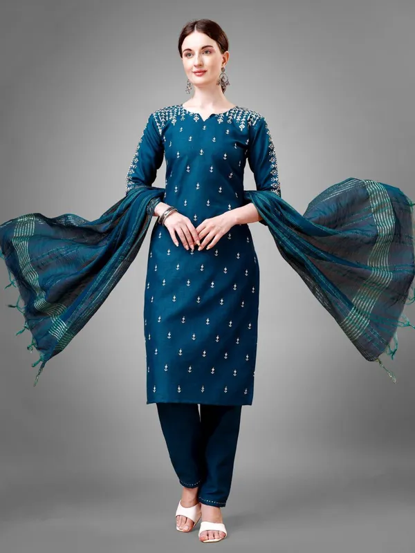 Oxn_Women_Kurta_Palazzo_Dupatta_Set