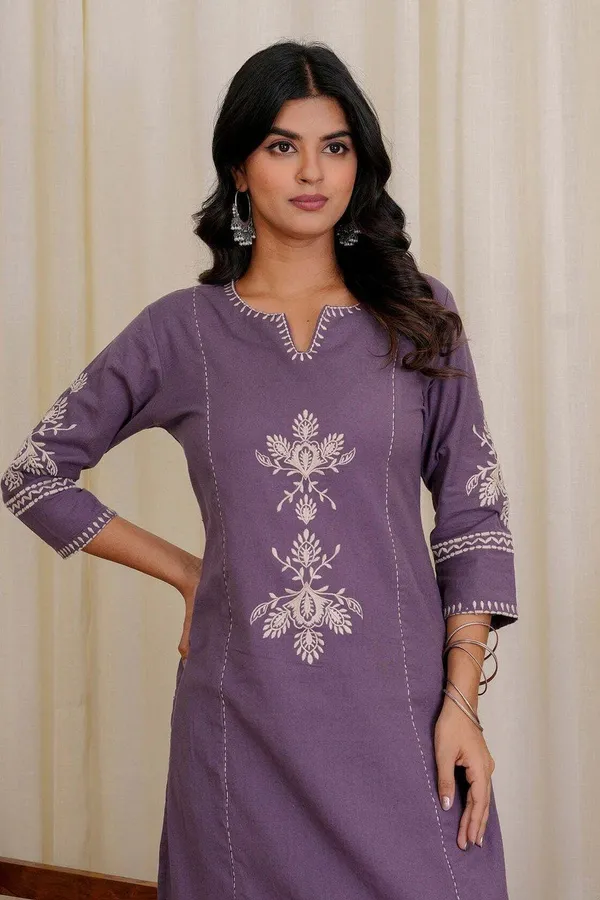 Oxn_Women_Embroidered_Straight_Kurta_Set_(Purple)