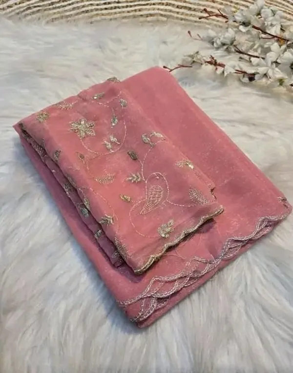 Oxin_Embroidered_Banarasi_Jacquard_Saree_(Pink)