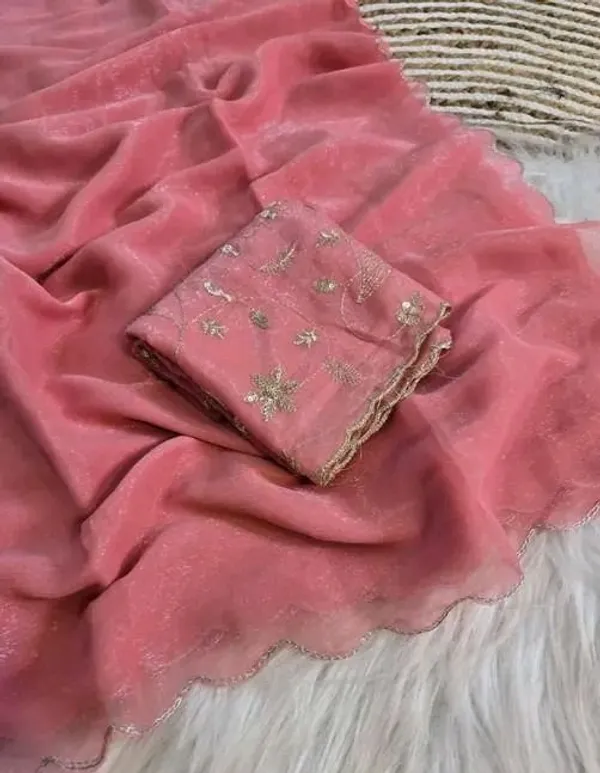 Oxin_Embroidered_Banarasi_Jacquard_Saree_(Pink)