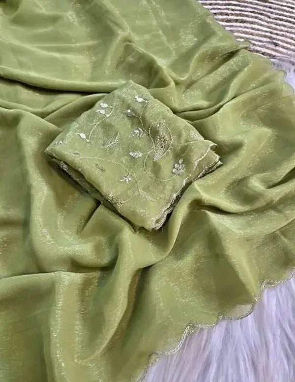 Oxin_Printed_Banarasi_Jacquard_Saree_(Light_Green)