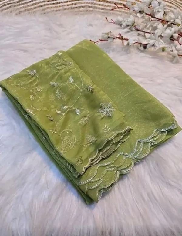 Oxin_Printed_Banarasi_Jacquard_Saree_(Light_Green)