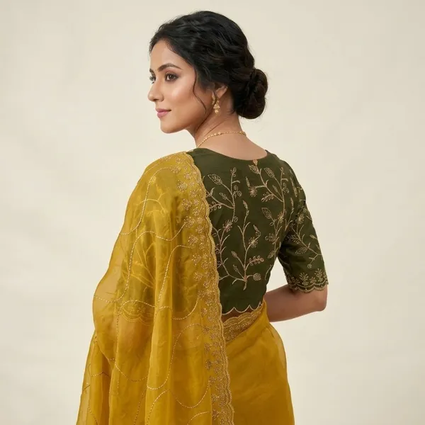 Oxin_Embroidered_Bollywood_Cotton_Silk_Saree_(Mustard)