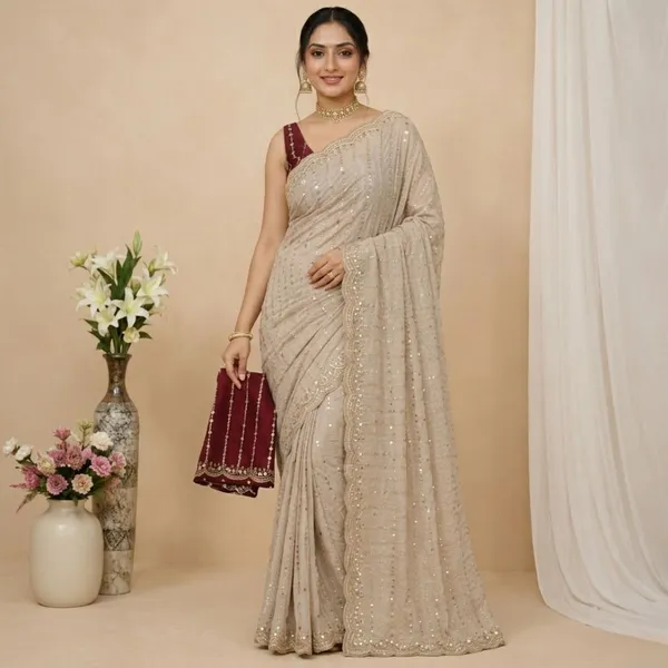 Oxin_Embellished_Bollywood_Georgette_Saree_(Beige)
