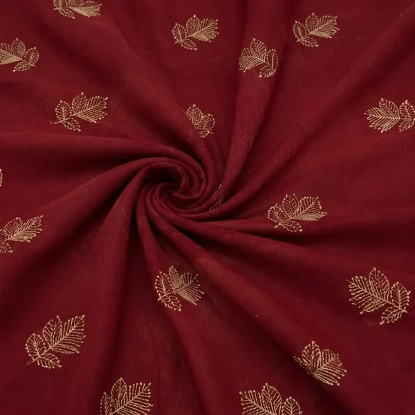 Oxin_Embroidered_Banarasi_Georgette_Saree_(Maroon)