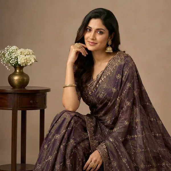 Oxn_Embroidered_Banarasi_Cotton_Silk_Saree_(Purple)