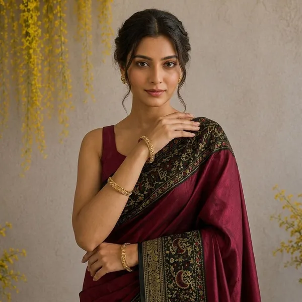 Oxin_Woven_Banarasi_Art_Silk_Saree_(Maroon)