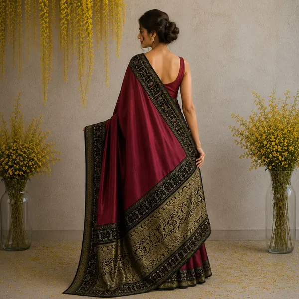 Oxin_Woven_Banarasi_Art_Silk_Saree_(Maroon)