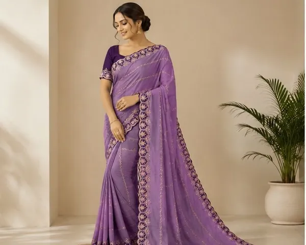 Oxin_Embroidered,_Self_Design_Bollywood_Chiffon,_Cotton_Silk_Saree_(Purple)