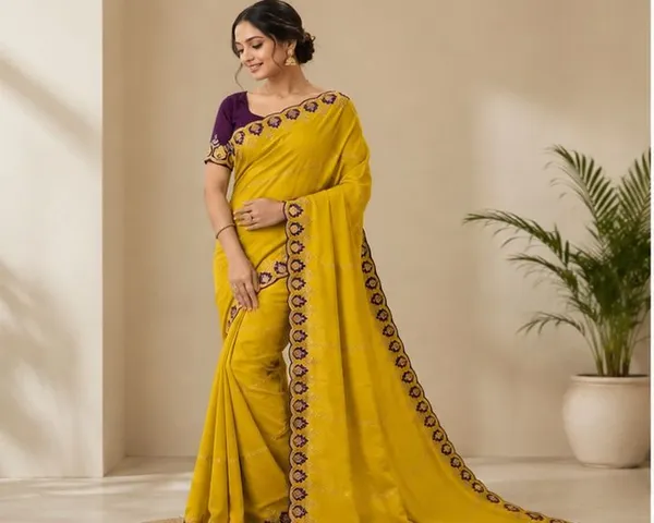 Oxin_Embroidered,_Self_Design_Bollywood_Chiffon,_Cotton_Silk_Saree_(Yellow)