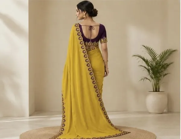 Oxin_Embroidered,_Self_Design_Bollywood_Chiffon,_Cotton_Silk_Saree_(Yellow)