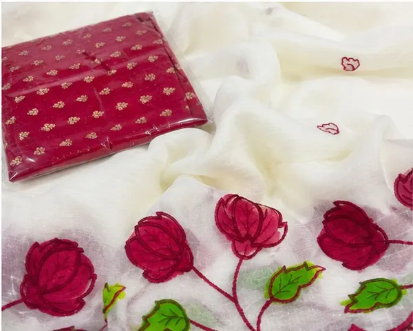 Oxin_Embroidered,_Floral_Print_Bollywood_Art_Silk,_Organza_Saree_(White)