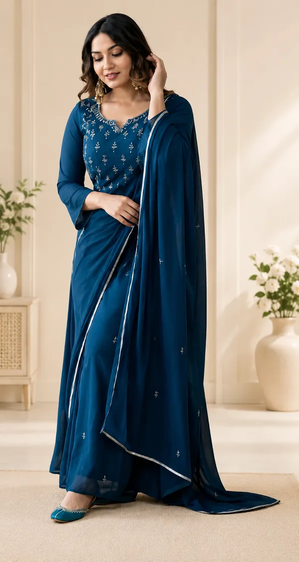 Kuldevi_Embroidered_Kurta,_Trouser/Pant_&_Dupatta_Set