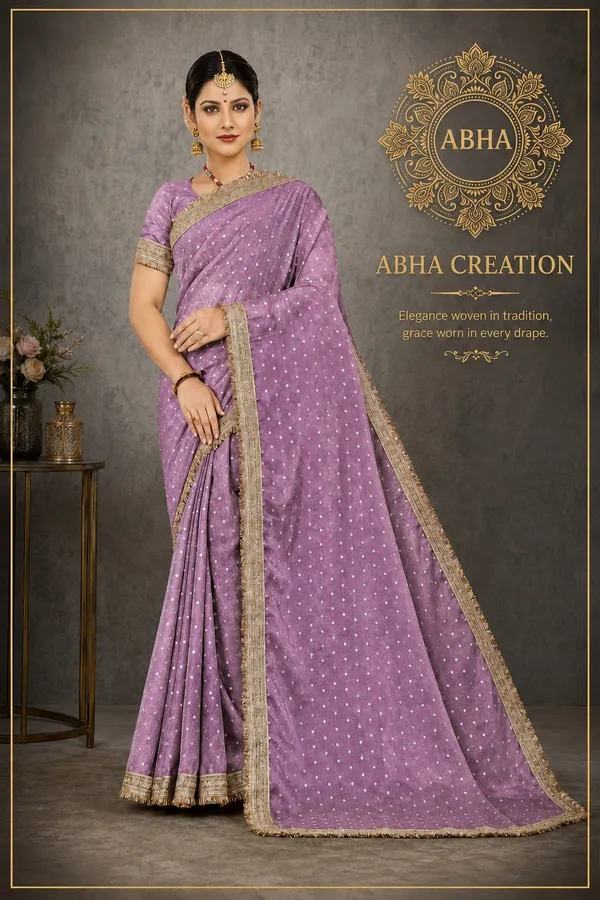Lavender_Organza_Silk_Embroidered_Zari_Border_Saree_For_Women
