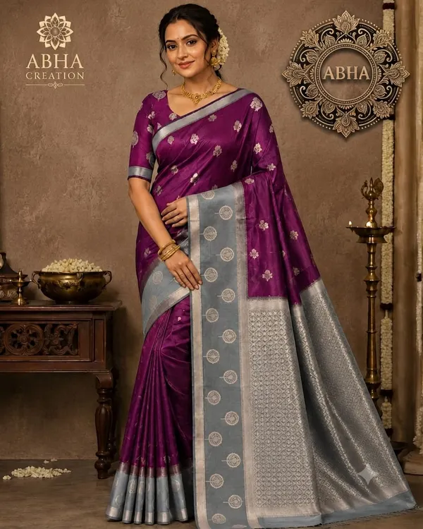 Purple_Silk_Zari_Woven_Banarasi_Saree_For_Women