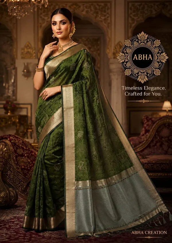 Green_Silk_Woven_Zari_Border_Traditional_Saree_For_Women