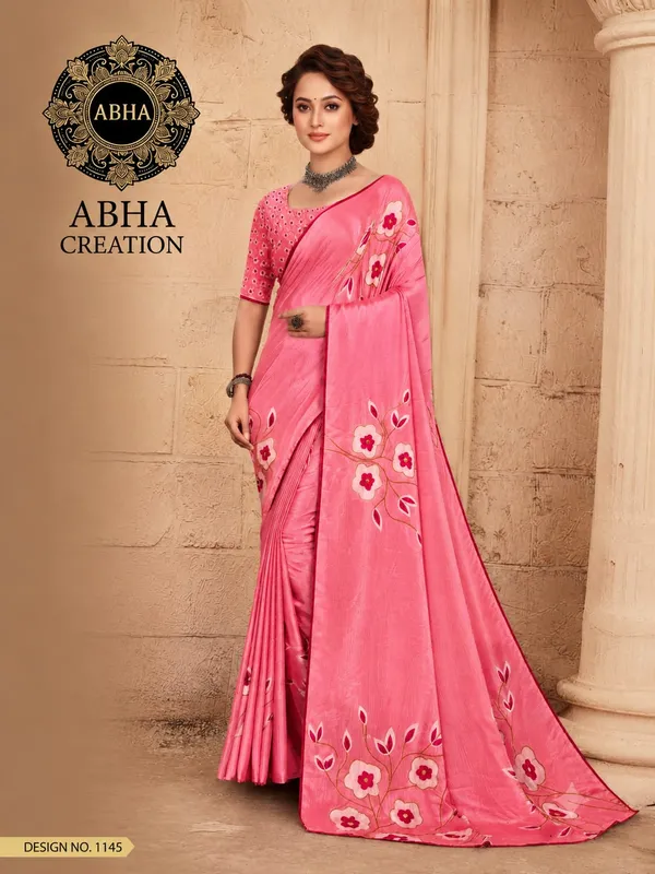Pink_Satin_Silk_Floral_Embroidered_Saree_With_Blouse_For_Women