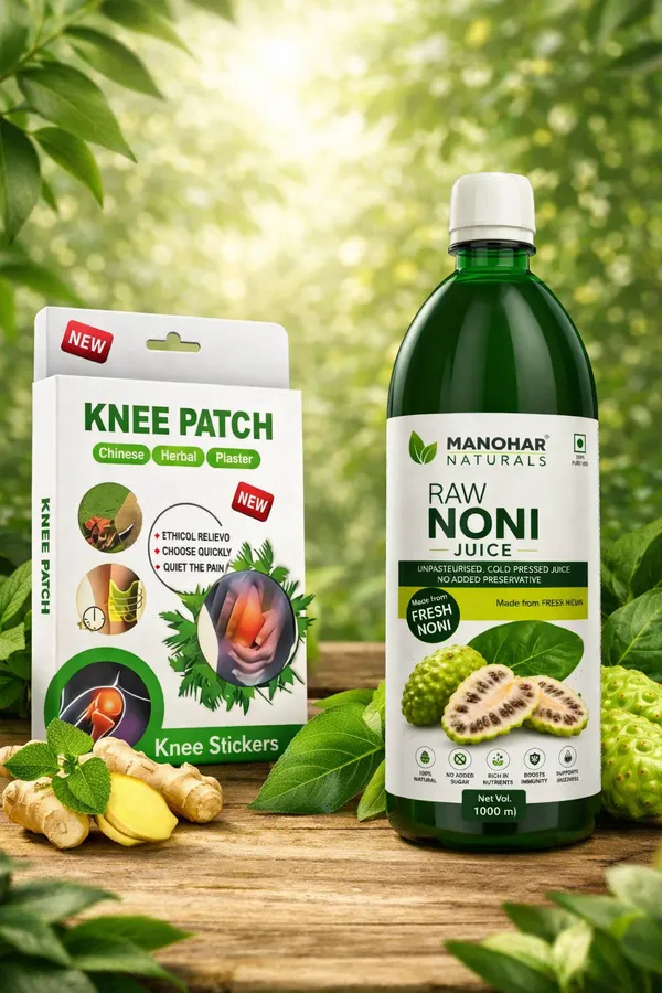 Ginger_Mint_Chinese_Herbal_Knee_Pain_Relief_Patch_And_Naturals_Raw_Noni_Juice_Unpasteurised_Cold_Pressed_Pack_Of_2