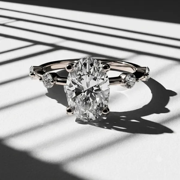 White_Gold_Sterling_Silver_Oval_Cut_Solitaire_Diamond_Ring_For_Women