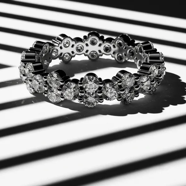 Silver_Rhodium_Plated_Sterling_Silver_Cluster_Eternity_Band_Ring_For_Women