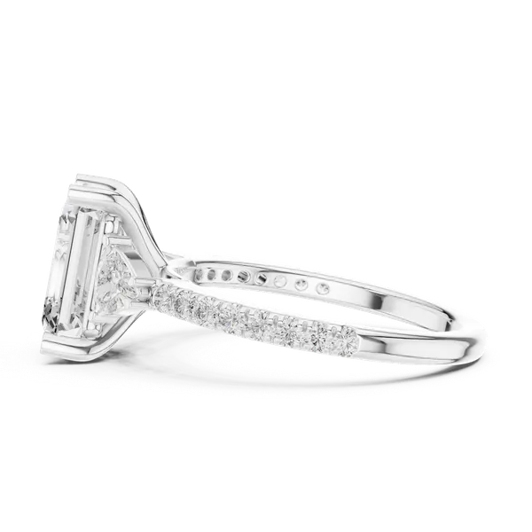 White_Gold_Sterling_Silver_Emerald_Cut_Diamond_Engagement_Ring_For_Women