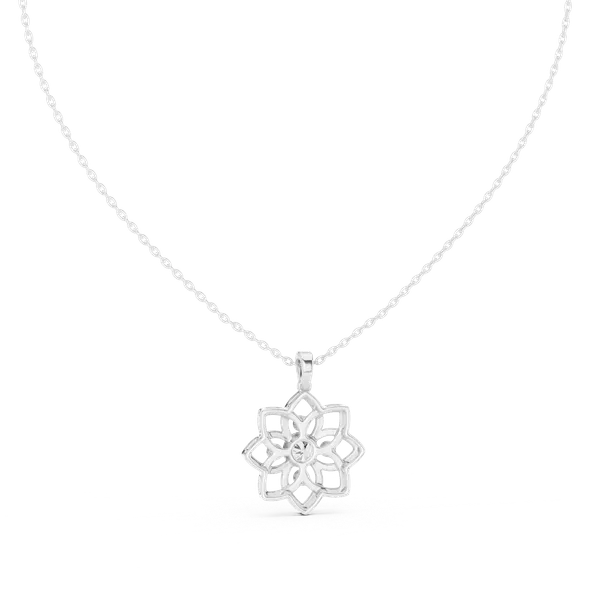 Silver_Sterling_Silver_Floral_Cutout_Stone_Pendant_Necklace_For_Women